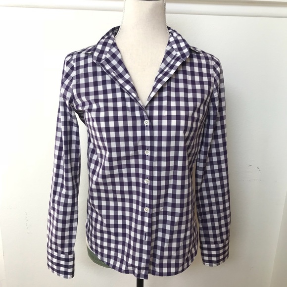 [J. Crew] Mini Gingham Checkered Boy Shirt - Picture 2 of 8